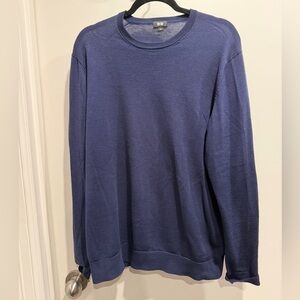 3 Pieces. Uniqlo Men's Blue and Grey, Sweaters, and Gap Sweatpants. All Large.